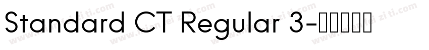 Standard CT Regular 3字体转换